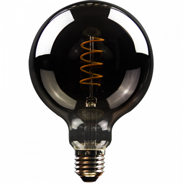 LED Filament Vintage Globelampe 125mm 5 Watt superwarmweiß E27