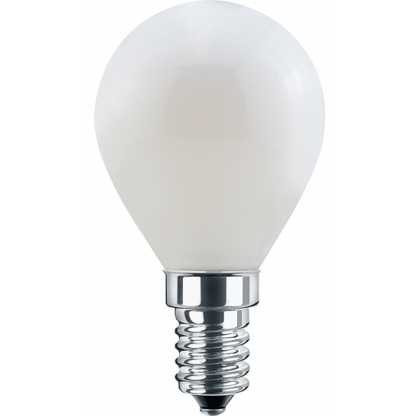 LED Filament Lampe MiniGlobe 4,5 Watt warmweiß opal E14