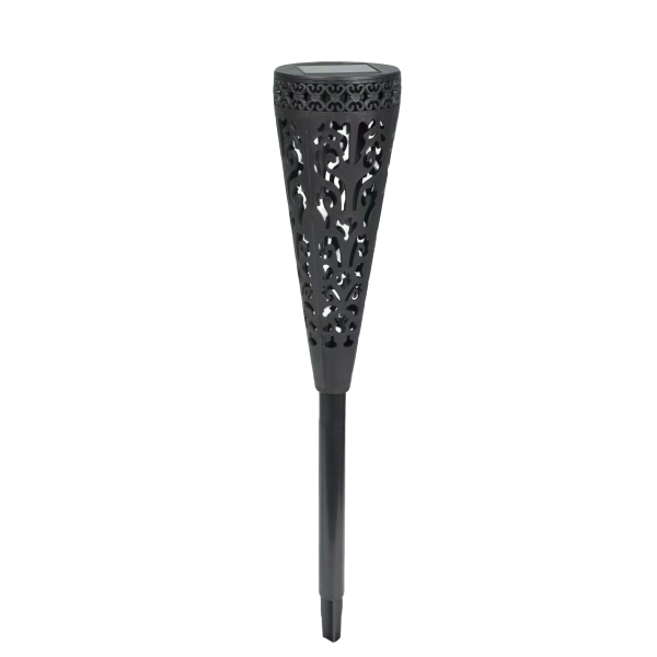 LED Solar Spieß, Floral, mit Flackereffekt IP44