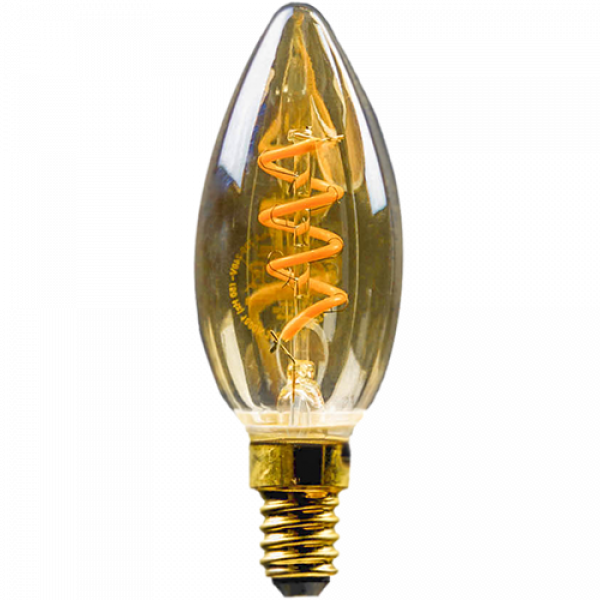 LED Filament Vintage Lampe Kerze 2,5 Watt superwarmweiß E14