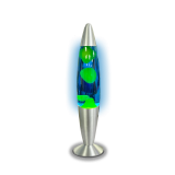 LED Lavaleuchte 20W (339 x 62) mm  mit 8,9 cm Standfuß 310 ml gelbes Wachs + blaue Flüssigkeit