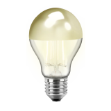 LED Filament Vintage Lampe Birnenform E27 7W 645lm warmweiß Spiegelkopf Gold 180°