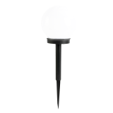 Solar LED Spieß Globe weiß 10 cm