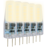 LED Stiftsockellampe G4 1W 100lm warmweiß als 5er Vorteilpack