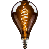 LED Filament Vintage Lampe smoky PS160 E27 8,5W 200lm superwarmweiß XXL L290mm ø160mm