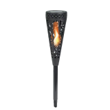 LED Solar Spieß, Floral, mit Flackereffekt IP44