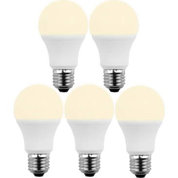 5x LED SMD Lampe Birnenform E27 8W 810lm warmweiß Aktion