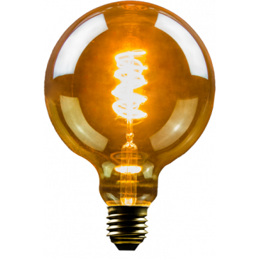LED Filament Vintage Lampe Globeform E27 5W 250lm superwarmweiß