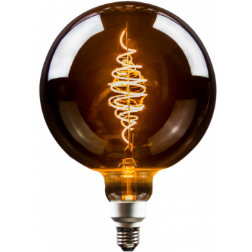 LED Filament Vintage Lampe smoky Globeform E27 8,6W 200lm superwarmweiß