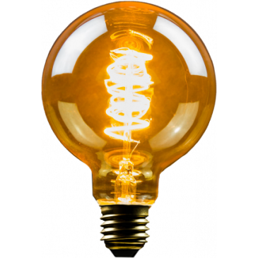 LED Filament Vintage Lampe Globeform E27 5W 250lm superwarmweiß