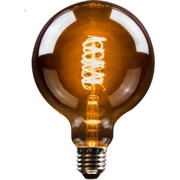LED Filament Vintage Lampe Globeform G125 E27 5W 140lm superwarmweiß