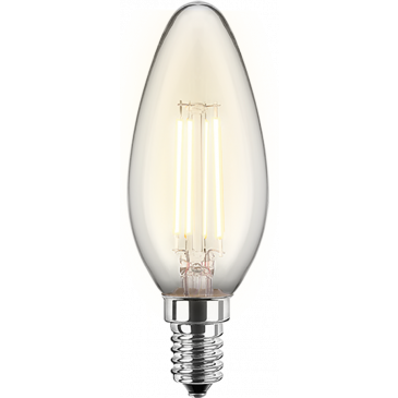 LED Filament Lampe Kerzenform E14 5W 470lm warmweiß dimmbar