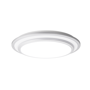 LED Wand- und Deckenleuchte Nia-S 16W 2000lm WW rund weiß/doppel silber Ring 285 mm