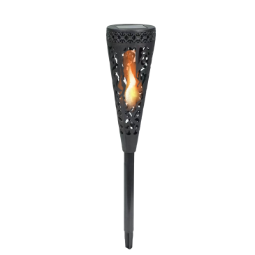 LED Solar Spieß, Floral, mit Flackereffekt IP44