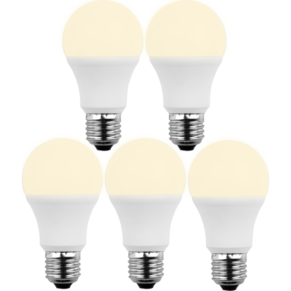 5x LED SMD Lampe Birnenform E27 8W 810lm warmweiß Aktion