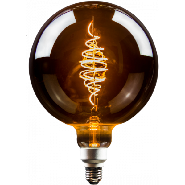 LED Filament Vintage Lampe smoky Globeform E27 8,6W 200lm superwarmweiß