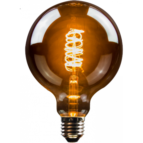 LED Filament Vintage Lampe Globeform E27 5W 140lm superwarmweiß