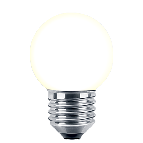 LED Deko MiniGlobe E27 1W 59lm warmweiß weiß