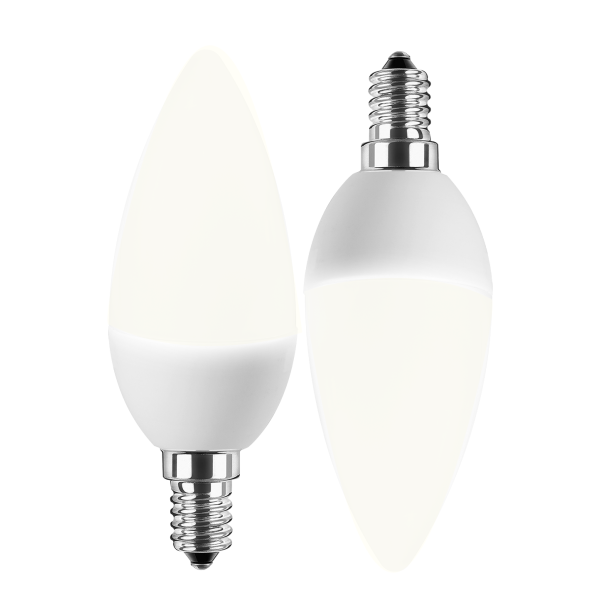LED SMD Lampe C35 E14 5W 470lm neutralweiß Doppelpack