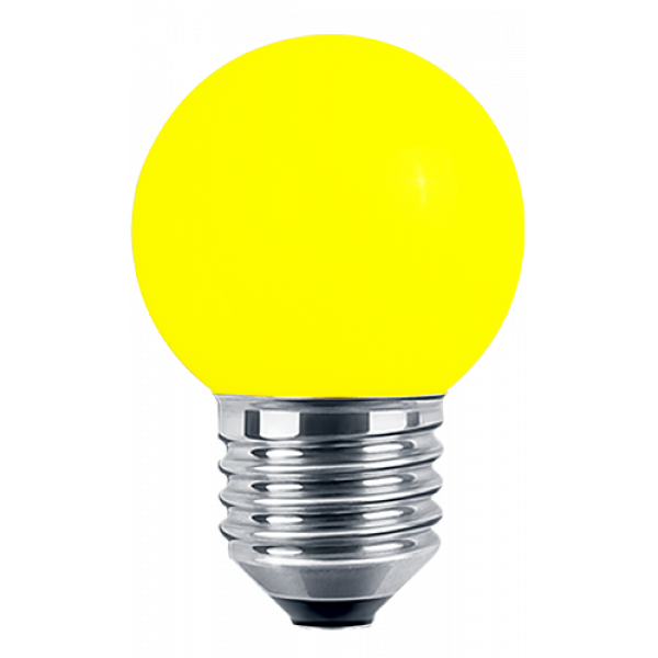 LED Deko MiniGlobe E27 1W 65lm gelb