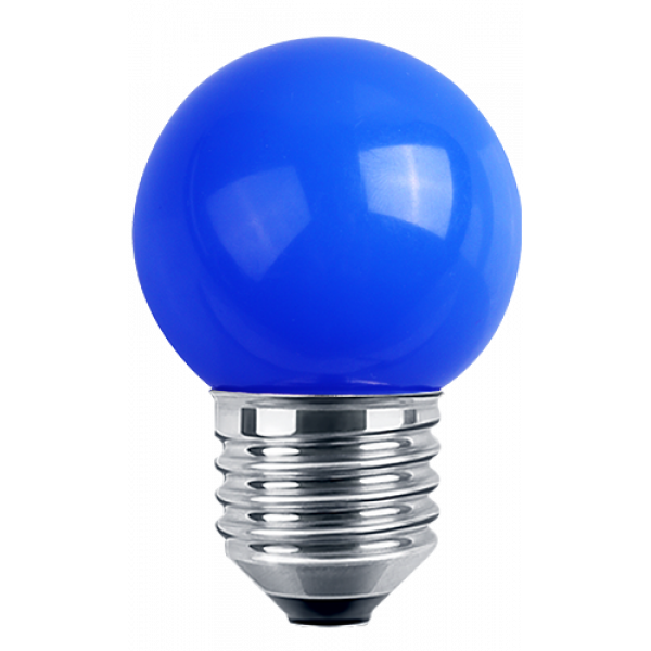 LED Deko MiniGlobe E27 1W 10lm blau