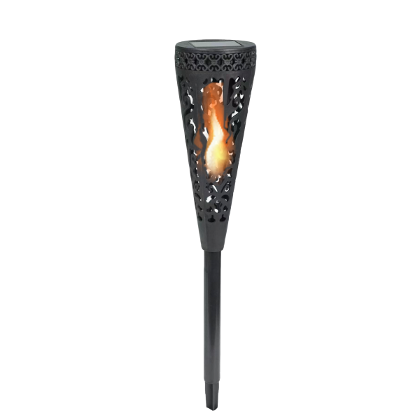 LED Solar Spieß, Floral, mit Flackereffekt IP44