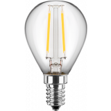 LED Filament Lampe MiniGlobe E14 1W 80lm warmweiß