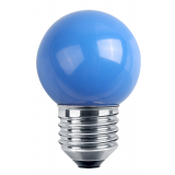 LED Deko MiniGlobe E27 1W 10lm blau