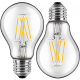LED Filament Lampe Birnenform 7 Watt warmweiß Promotion Doppelpack E27