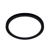 LED Wand- und Deckenleuchte Plano slim 12W 1200 lm WW Ring schwarz GS