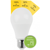 LED SMD Lampe Birnenform E27 8,8W 810lm warmweiß Switch DIM