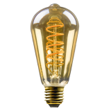 LED Filament Vintage Lampe Edison ST64 E27 5W 250lm superwarmweiß
