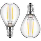 LED Filament Lampe G45 E14 2,5W 250lm warmweiß Doppelpack