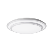 LED Wand- und Deckenleuchte Nia-S 16W 2000lm WW rund weiß/doppel silber Ring 285 mm