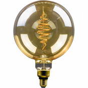 LED Filament Vintage Globelampe 200mm 8,5 Watt superwarmweiß E27