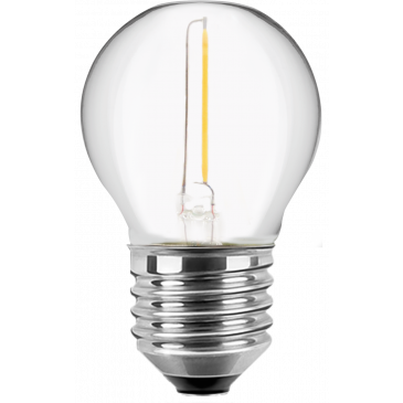 LED Filament Lampe MiniGlobe 1,4 Watt warmweiß E27
