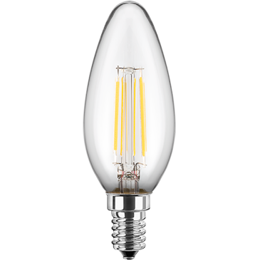 LED Filament Lampe Kerzenform E14 6,5W 810lm warmweiß