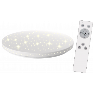 LED Wand- und Deckenleuchte Aina-XL rund Sternenhimmel 36W 3920lm CCT & FB ø43cm