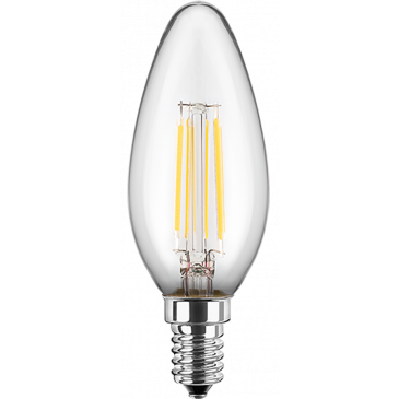 LED Filament Lampe Kerzenform E14 5W 470lm warmweiß dimmbar