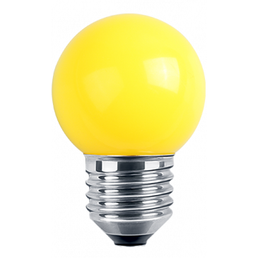 LED Deko MiniGlobe E27 1W 65lm gelb
