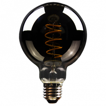 LED Filament Vintage Globelampe 95mm 5 Watt superwarmweiß E27